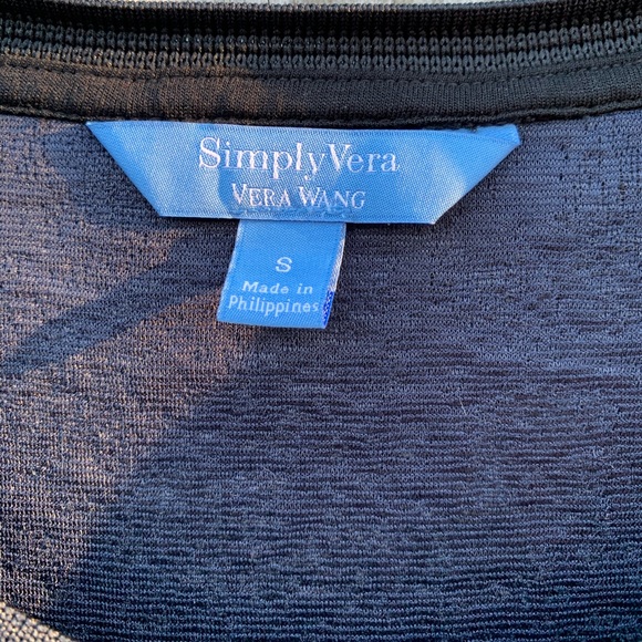 Simply Vera Vera Wang Midnight Blue Dress Sz S - Picture 6 of 8